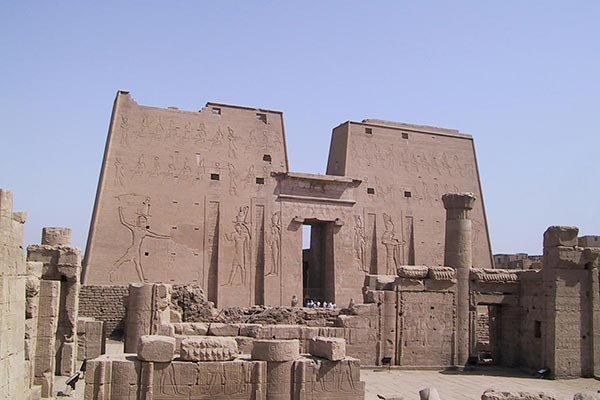 Egypte 2001 Edfu tempel Egypte 2001 Edfu tempel