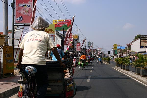 Java-Bali-2007-Becak-rijders-Jogyakarta Peru 2005 Klooster in Arequipa 2