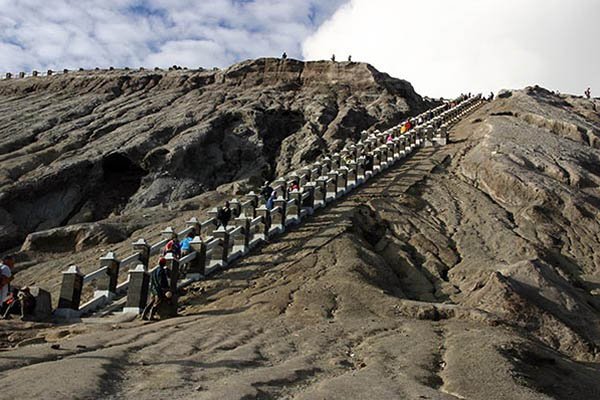 Java-Bali-2007-Trap-naar-Bromo Peru 2005 uitzichtpunt Cruz del Conder