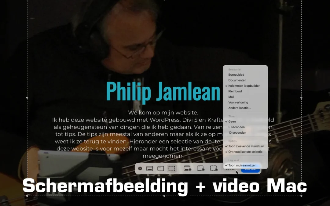 Schermafbeelding video Mac